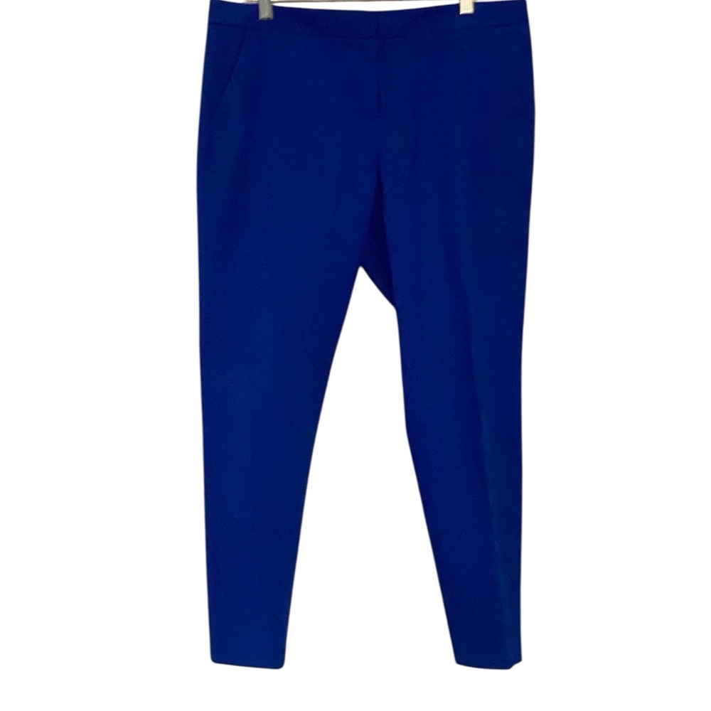 Vince Camuto Vibrant Blue Stretch Ankle Pants 12 New